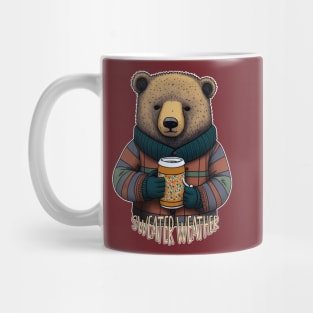 Sweater Weather Beary Comfortable Christmas Bear Mug